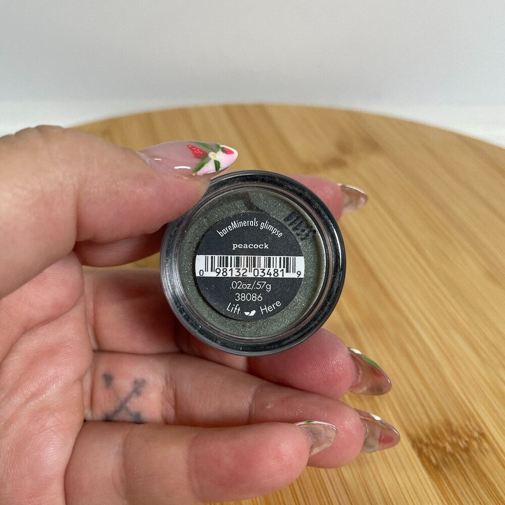 BareMinerals PEACOCK Glimpse Eyeshadow Eyecolor 0.02 oz 0.57g Loose Powder